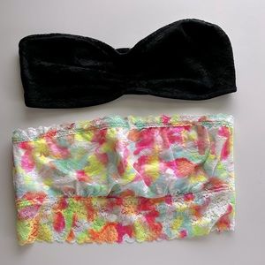 Two Victoria’s Secret PINK bandeaus- size small
